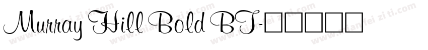 Murray Hill Bold BT字体转换